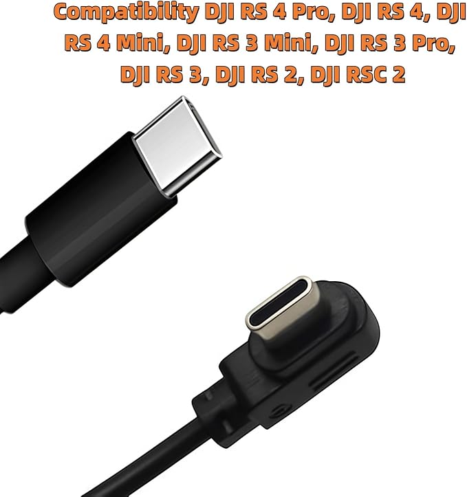 Camera Control Cable Cord,for DJI RS4 Pro, RS4 Mini, RS4, RS3 Pro, RS3, RS3 Mini, RSC2, RS2 Gimbal Stabilizer for Sony Canon Nikon Panasonic Fuji Olympus Camera USB Type C to Type C Right Angle Multi - Image 5