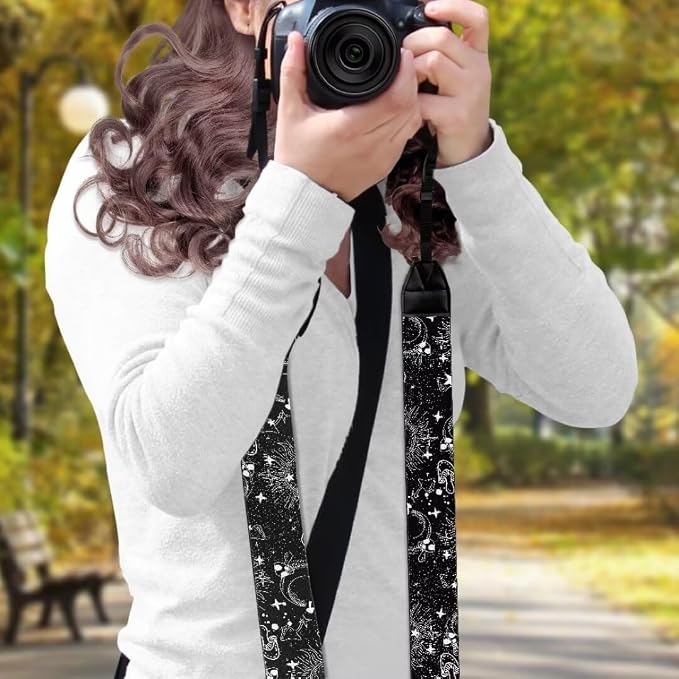 Coldinair Black Adjustable Camera Strap Universal Neck & Shoulder Soft Padded Strap for All DSLR Cameras,Binoculars - Image 3