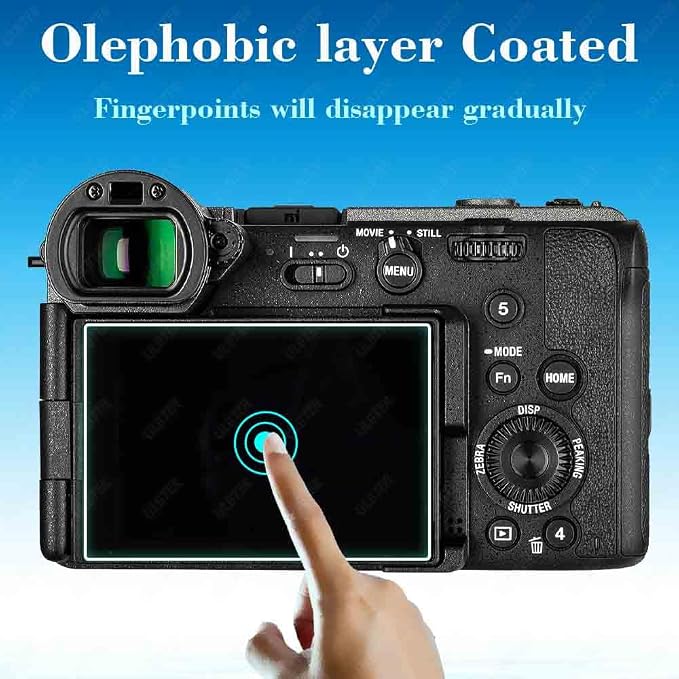 ULBTER Screen Protector for Sony FX2 Camera & Hot Shoe Cover [3+2 Pack] | 9H Hardness Tempered Glass,0.3mm Thickness Anti-Scratch, Anti-Fingerprint, Anti-Bubble - Image 4