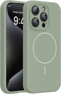 Miracase Magnetic for iPhone 15 Pro Case, Silicone, Soft Microfiber Lining by Miracase