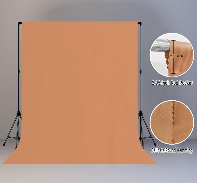 Light Pink Photography Backdrop for Photoshoot, Fabric 8x10ft | Polyester Studio Photo Backgrounds, Non Reflective, Easy to Hang, for Portrait Shoot, Product, Party Decor, Video Creation - Image 2