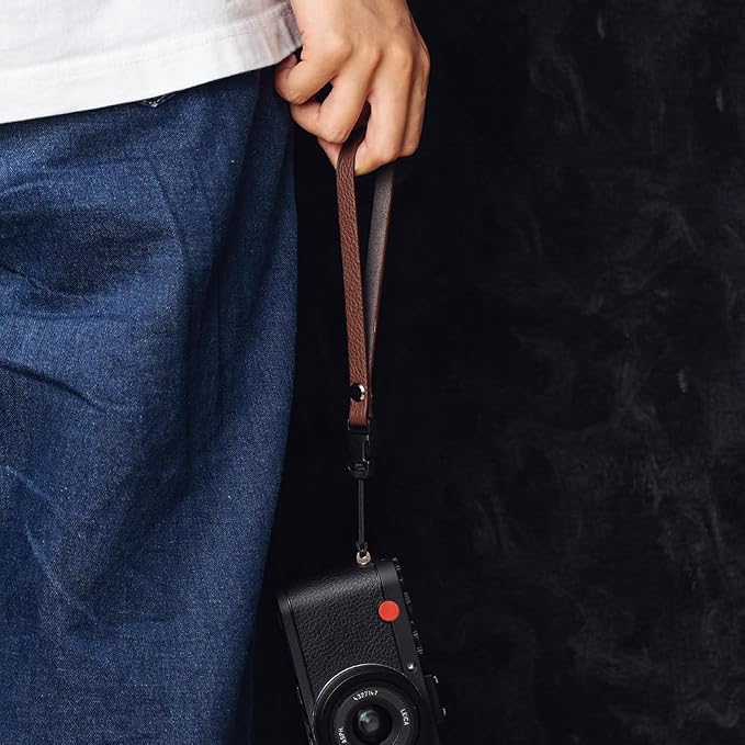 Leather Quick-Release thin camera Shoulder Strap for DSLR SLR | Genuine leather 1cm width 110cm length quick-release buckle 25g Neck Strap For Ricoh for Travel, Street, Outdoor Photography - Image 8