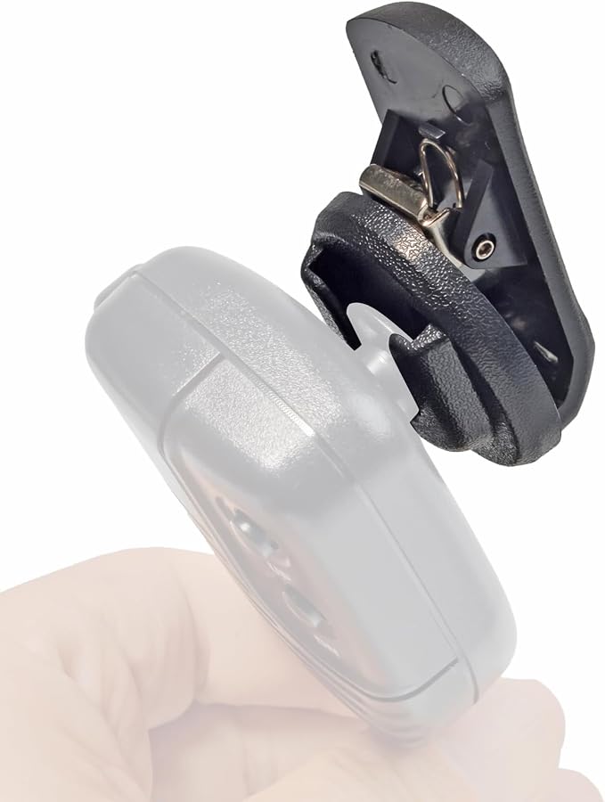 Universal Ham CB Radio Microphone Hanger, Round Knob Mic Holder Mount with Back Clip for Motorola HLN9073B CDM1250 CDM750 GM300 M1225 GM3688 GTX800 Kenwood TK768G TK868G TM471A Two Way Radios - Image 4