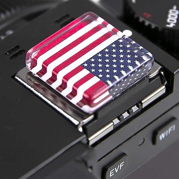 Foto&Tech Camera Hot Shoe Cover Compatible with Sony FX30 FX3 A7R V Full-Frame Cinema Camera (US Flag) by FOTO%26TECH
