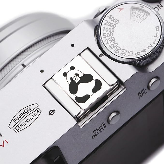 Camera Metal Hot Shoe Cover Protector Cap Cute Button Compatible for Fujifilm X100VI X100V X-M5 X-T4 X-T3 for Nikon ZF Z5 Z6 Z6II (Aluminum Alloy-Set) - Image 4