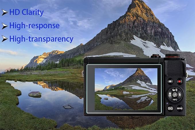 Screen Protector for Canon PowerShot SX740 HS SX730 HS Camera (Accessories) | [3 Pack] HUIPUXIANG Compatible with Canon SX740HS 0.3mm High Definition 9H Hardness Optical LCD Premium Glass - Image 3