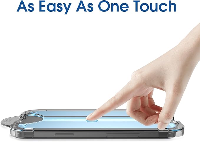 amFilm OneTouch for iPhone 17 Screen Protector 6.3'' Tempered Glass | Auto-Alignment, 30s Install, Bubble Free, Scratch & Drop Protection, HD Clear, Camera Lens Protector, 2+2 Pack (17-6.3'') - Image 7