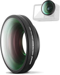 NEEWER OSMO Action FOV Boost Lens, 185° FOV Wide Angle Lens Compatible with DJI OSMO Action 4/5 Pro Accessories, Threaded Attachment Coated Action Camera Lens, FL-B30 by Neewer