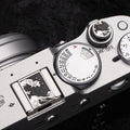 Wave Art Metal Hot Shoe Cover Shutter Button for Fuji X100VI Camera | Aluminum alloy wave pattern protects the hot shoe and shutter button from dust and scratches For Fujifilm X100VI For Nikon by DBZZ