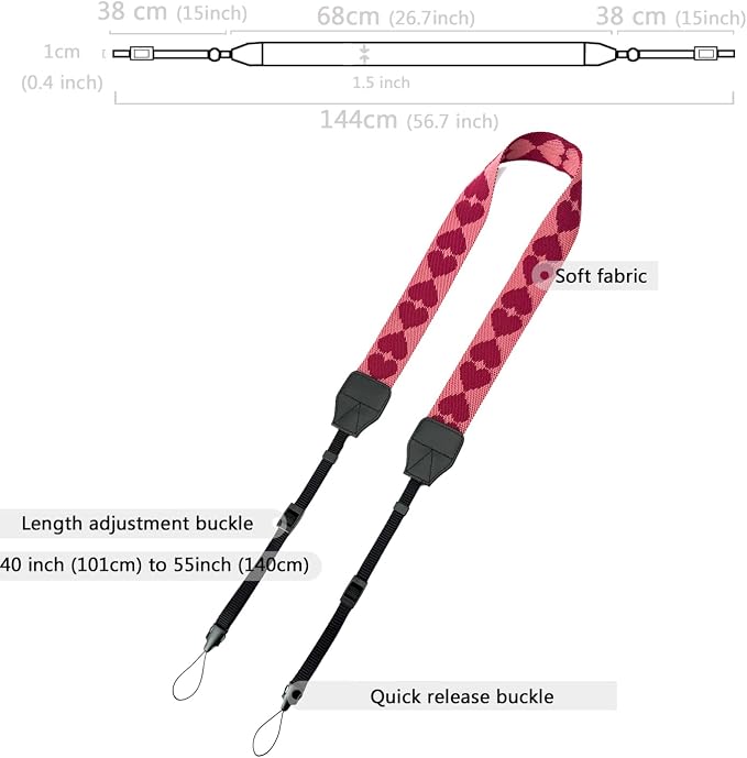 Camera Neck Strap for Girls,Cute Camera Strap - Image 5
