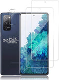 Galaxy S20 FE HD Clear Tempered Glass Screen Protector + Camera Lens Protectors, [2+2 Pack] [3D Glass] [Anti-Glare] [Bubble-Free] Screen Protector Glass For Samsung Galaxy S20 FE by YEYEBF