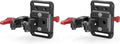 SMALLRIG Mini V Mount Battery Plate, V-Lock Mount Battery Plate with Crab-Shaped Clamp for Camera Power Supply - 2989 (Pack of 2) by SmallRig