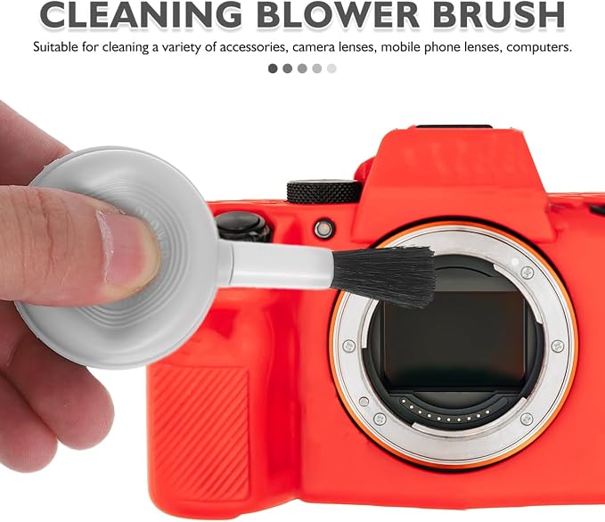 Cleaning Brush Set - Lens Air Blower and Dust Remover for DSLR Cameras Mobile Phones and Electronics - Detachable Brush for Easy Cleaning and Storage - Image 3