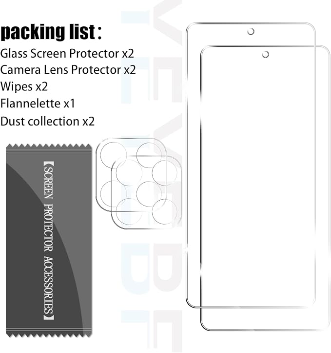 Moto G Stylus 5G 2025/2026 Tempered Glass Screen & Lens Protector 2+2 Pack | [3D Glass] [Anti-Glare] [Bubble-Free] - Image 7