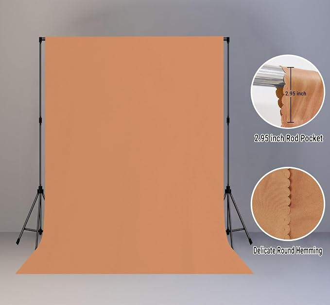 Light Pink Photography Backdrop for Photoshoot, Fabric 6x9ft | Polyester Studio Photo Backgrounds, Non Reflective, Easy to Hang, for Portrait Shoot, Product, Party Decor, Video Creation - Image 2