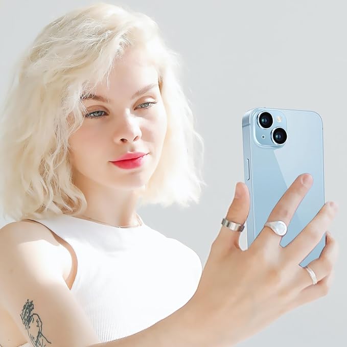 Compatible with iPhone 15 and 15 Plus Camera Lens Protector, Anti-Scratch Tempered Glass Len Screen Protector Shockproof Full Protective Camera Cover Case Friendly Lens Cover-Blue - Image 7