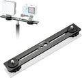 8 inch Flash Bracket, with 1/4" Screw Hot Shoe, 1 Pack | Dual Camera Mount Flash Bracket Extension Bar, Straight Flash Brackets Tripod Mount for DSLR Camera LED Light, Black by UTEBIT