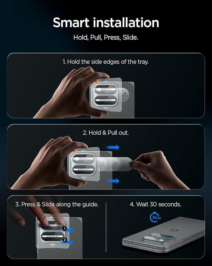 Spigen Glas.tR EZ FIT Pro Optik Camera Lens Protector for Pixel 11 Pro Fold - Image 5