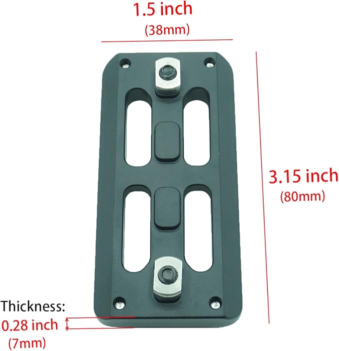 MLOK Arca Rail Tripod Ballhead-Bog Quick Release Plate,for RRS Dovetail - Image 4