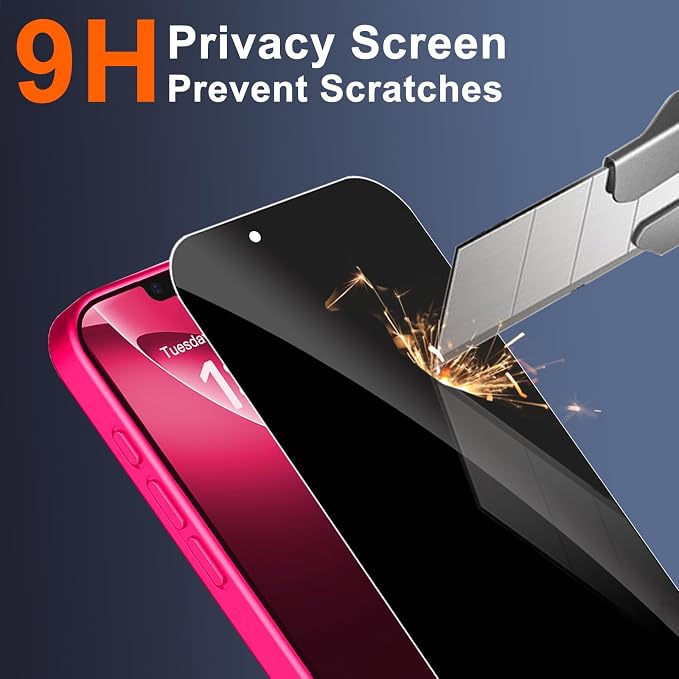 Magnetic for iPhone 17e Case & iPhone 16e Case, Hot Pink | Full Camera Protection, with Privacy Screen Protector, Compatible with MagSafe, Matte Shockproof Phone Cover for 17 e / 16 e - Image 7