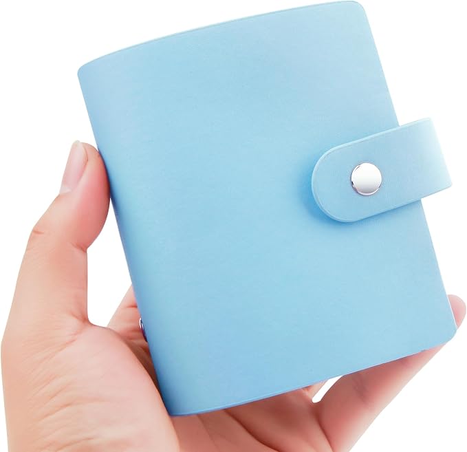 Ruibytree 52 Pockets Small Photo Album 2x3 for Instax Mini, Blue, 1Pack | Pocket-Size, PU Leather Cover, Snap Closure, Acid-Free Pages, Fits Polaroid 2x3 Photos, Kodak Mini Prints & ZINK Photos by 2x3PhotoAlbum4x6PhotoAlbum35x425PhotoAlbumGoPhotoAlbum85x11VinylStickerPaper