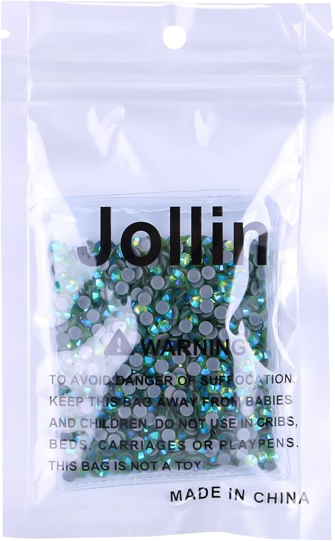 Jollin Hotfix Rhinestones Flatback Crystal Gems 4mm SS16, Light Green AB | 1440pcs Hot Fix Crystals Glass Rhinestones for Bedazzling, Crafting, Clothes, Shoes & Accessories DIY Decoration - Image 7