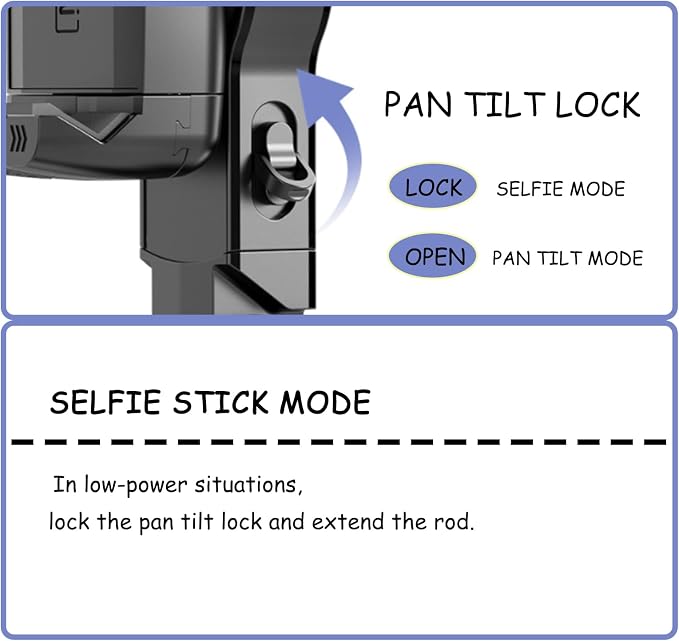 Gimbal Stabilizer for Smartphones, 3-Axis | Tracking Selfie Stick With Tripod, 360 Degree Steering, With Remote Control, For Vlog And Live Broadcast - Image 7