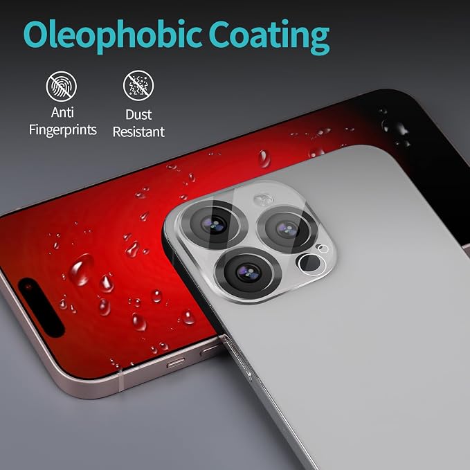 PEHAEL for iPhone 15 Pro Max Privacy Screen Protector+Camera Lens Protector | Installation kits, Anti-Spy Private, Anti-Scratch, 9H Tempered Glass, Case Friendly, 2+2 Pack, [6.7 inch] - Image 7