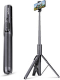 Sensyne 68" Phone Tripod & Selfie Stick, Lightweight All in One Phone Tripod Integrated with Wireless Remote Compatible with All Cell Phones for Selfie/Video Recording/Photo/Live Stream/Vlog（Black） by sensyne