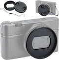 JJC Dedicated Metal Filter Adapter Lens Adapter for Sony ZV-1II RX100VII | with 52mm Snap-On Lens Cap & Cap Keeper String,for ZV-1II RX100 VII VI RX100M7 G5X Mark II,Install 52mm UV CPL ND Filter by JJC