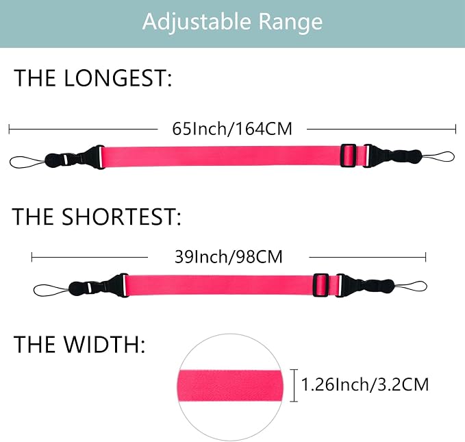3 Pack Adjustable Shoulder Strap, iPad Strap Nylon Neck Lanyard | for iPad/Samsung Tablet Case,Camera Binocular Crossbody Laptop Luggage Bag - Image 2