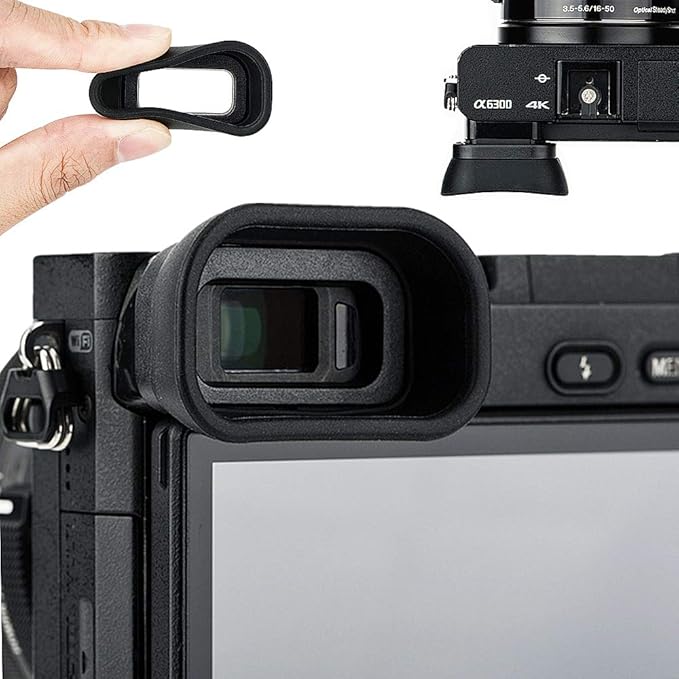 Extended Replace Sony FDA-EP10 Camera Eyecup Viewfinder for A6300 A6100 | Soft Silicon,Camera Eye Cup Eyepiece Eyeshade Protector,for Sony A6000 A6100 A6300 by Kiorafoto