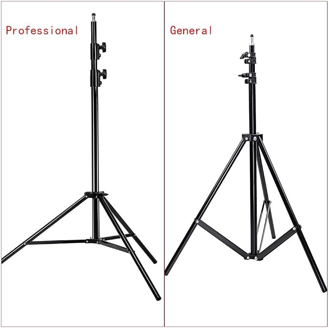NEEWER Pro 9ft/260cm Spring Loaded Heavy Duty Light Stand | With 1/4" Screw, 5/8" Stud, for Video, Portrait and Photography Lighting - Image 2