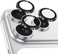Meshine for iPhone 17 Pro/17 Pro Max Camera Lens Protector,Scratch Proof,Strong Adsorption,9H Hardness with Metal Ring Camera Cover,Ultra Thin Case Friendly, Accessories Lens Protector,Black by Meshine