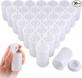 JOVITEC 30 Pieces Plastic Film Canister Holder, 35 mm Empty Camera Reel Containers, Storage Containers Case with Lids for Storing Small Accessories, Film, Keys, Coins, Art Beads(White) by Jovitec