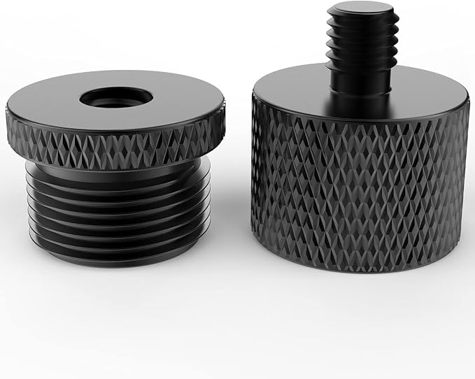 Donuts Mic Stand Adapter 5/8 to 1/4 and 1/4 to 5/8 Screw Thread Adapter Microphone to Tripod Adapter - Image 2