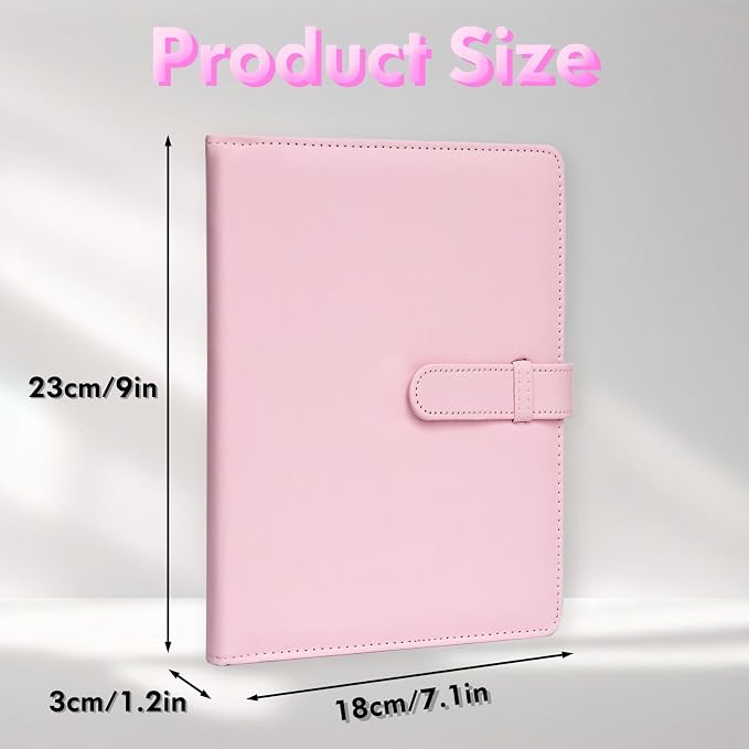 Photo Albums 4x6 Pictures – 152 Pockets Vegan Leather Cover Memory Album Book, Suitable for Family Wedding Boys Girls and Babies Storage (Pink) - Image 2