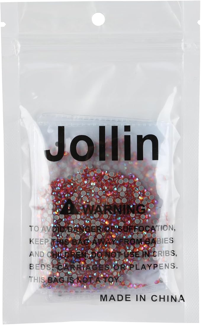 Jollin Hotfix Rhinestones Flatback Crystal Gems 2.4mm SS8, Red AB | 2880pcs Hot Fix Crystals Glass Rhinestones for Bedazzling, Crafting, Clothes, Shoes & Accessories DIY Decoration - Image 7