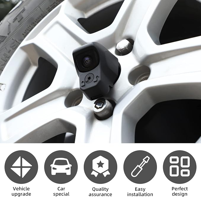 Back Up Camera Protective Cover Trim Fit for 2018-2025 Jeep Wrangler JL JLU - Image 3