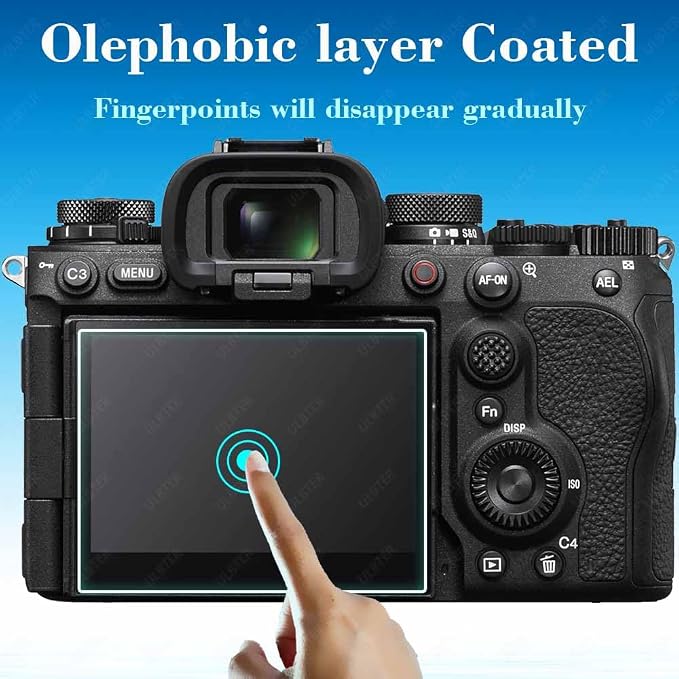 ULBTER Screen Protector for Sony Alpha A1 II/A9 III A1II A9III [3+2Pack] | [Not for A1 A9 A9II] A9M3 A93 Glass Screen Saver & Hot Shoe Cover 0.3mm 9H Hardness Anti-Scrach Anti-Bubble - Image 4
