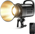 NEEWER 80W LED Video Light, 2.4G&APP Control, Bi Color 2700K-6500K 34000Lux/1m, CRI97+/12 Scenes/Bowens COB Continuous Output Lighting for Studio Photos Photograpny Video Recording Streaming, CB60B | 2700K-6500K, 34000Lux/1m, CCT, CRI97+, 12 Scenes, Bo... by Neewer