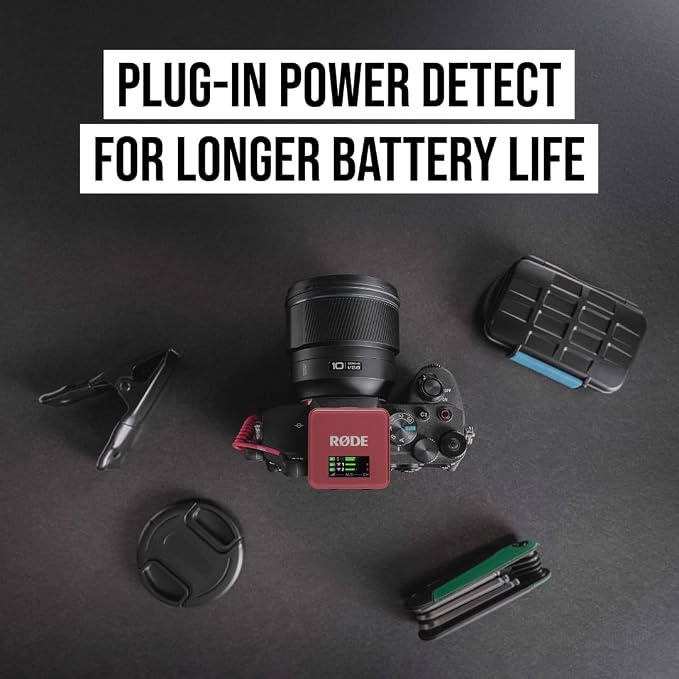 RØDE Wireless GO (Gen 3) – Compact Wireless Mic – Pristine Audio, 32-bit Float Recording, Automatic Level Control, for Phones, Cameras and Computers (Rose) - Image 7