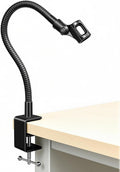KC32 13-Inch Gooseneck Mic Stand, Heavy-Duty Desk Clamp for Podium | Flexible Arm Microphone Holder, Lectern Mount, 5/8-27 Thread, 3/8-16 Adapter, Mic Clip, Podcast, Pulpit, Studio, 3.2 lb Load by Angksorm