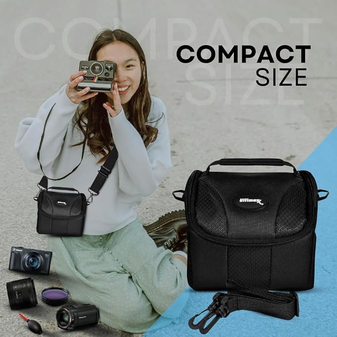 Ultimaxx Small Carrying Case/Gadget Bag for Sony, Nikon, Canon, Olympus, Fuji, Pentax, Panasonic, Samsung,Leica, Kodak & Many More Cameras & Camcorders - Image 5