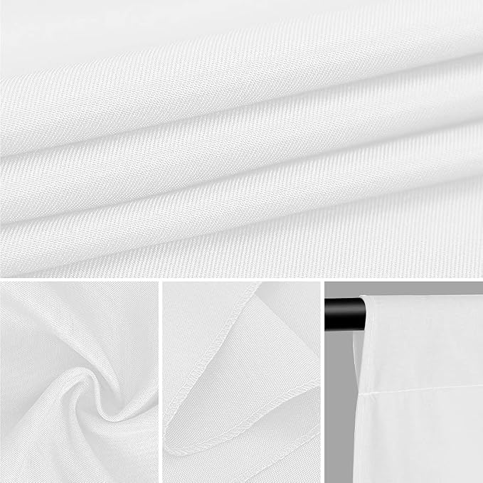 CPLIRIS 10x12ft White Backdrop Photography Photo Shooting Background with Matt Surface for Protrait Photoshoot or Party Decoration - Image 2