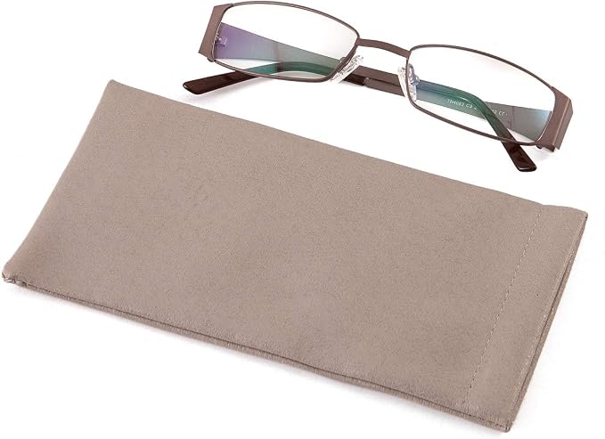 TRIUMPH VISION Eyeglass Case Glasses Case Soft Sunglass Pouch Sleeve 3 Pack | Slim Lightweight Alternative to Bulky Case, Leather Lined Protect Lens, Squeeze Easy to Use, Stylish Portable for Daily Use - Image 5