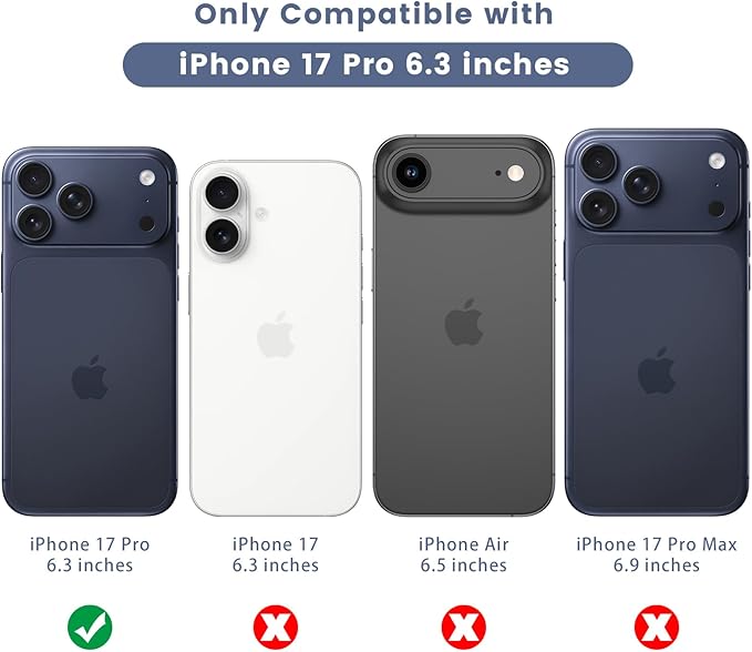 Maxdara for iPhone 17 Pro Screen Protector (6.3 inches) | iPhone 17 Pro Back Screen Protector and Front Screen Protector with Camera Protector, 9H Hardness - Image 2