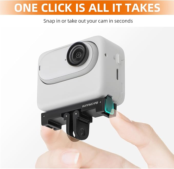 Magnetic Quick-Release Mount for Insta 360 Go 3s Accessories | Aluminum Alloy Camera Mount Adapter With 1/4" Threaded Port For Tripods & Selfie Sticks, Vlogging - Image 9