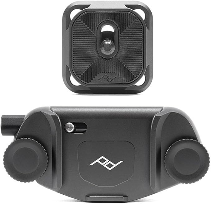 Peak Design Capture Camera Clip V3, Black with Plate, Holds DSLR, Compact and Point and Shoot Bodies, Secure, Stable and Accessible, Attaches to Straps and Belts, Quick Release, 200 lb Capacity - Image 4