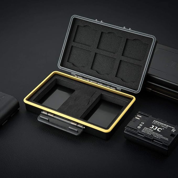 LP-E6 LP-E6N LP-E6NH Battery SD Card Case Holder for 6 SD 2 Battery, Water-Resistant Camera Battery Storage Organizer Box for Canon EOS R6 R5 Mark II R R7 R5M2 R 5D Mark IV III II 7D 6D Mark II - Image 6